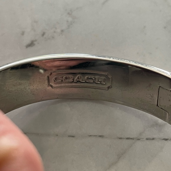 Black, pink and silver coach bracelet - Picture 2 of 7